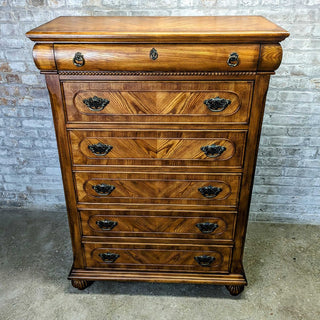 6 drawer Footed Solid Wood Dresser