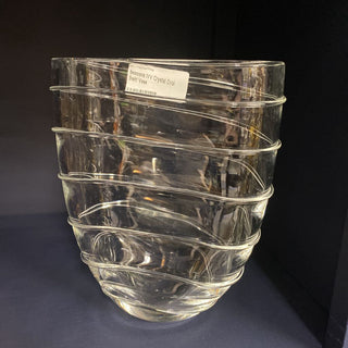 Selezione IVV Crystal Oval Swirl Vase