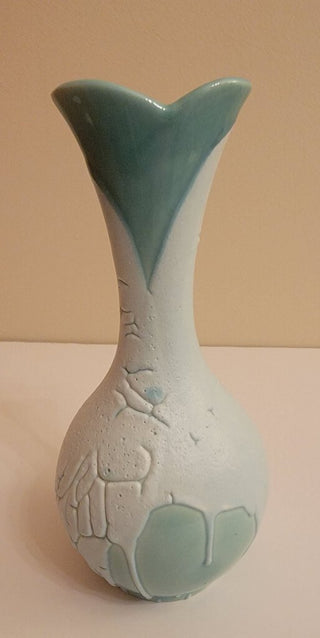 Haegar green ceramic vase/4001 USA