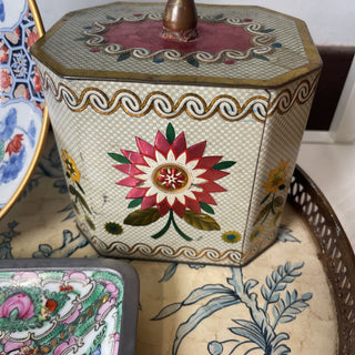 Antique English tea tin