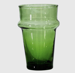 Set of 4 Green Moroccan Beldi Glasses
