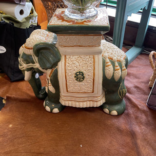 Vintage porcelain Elephant plant stand/side table FIRM
