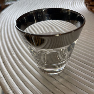 Mid century Dorothy Thorpe Silver double shot glass each