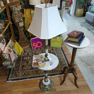 C- Marble Lamp Table Combo IN STORE PICK UP ONLY
