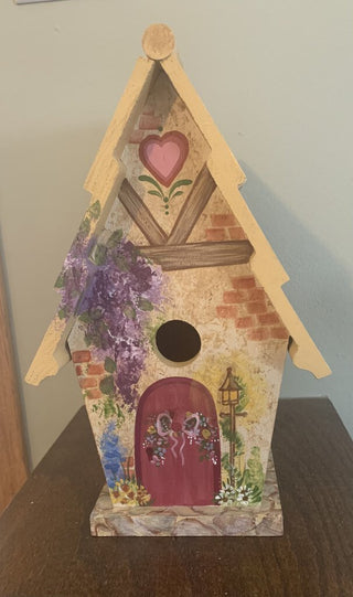 Hand Painted birdhouse-FIRM