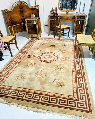 Asian Wool Area Rug (6' x 9')