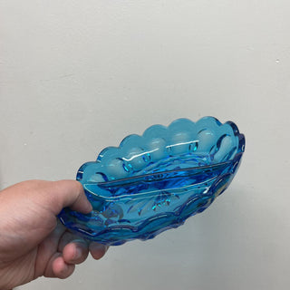 Anchor Hocking Blue Indiana Glass Trinket Tray