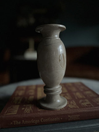 Onyx Stone Vase 8"h x 3"w