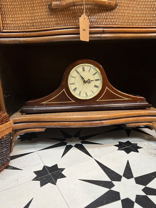 Vintage Bombay Mantel Clock 18"w x 8"h