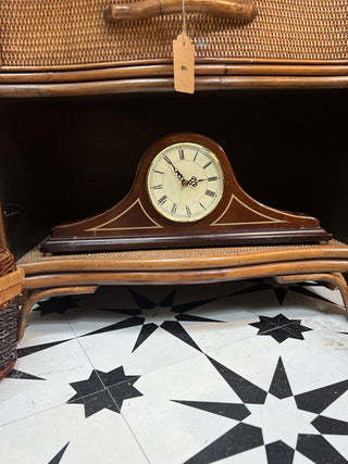 Vintage Bombay Mantel Clock 18"w x 8"h
