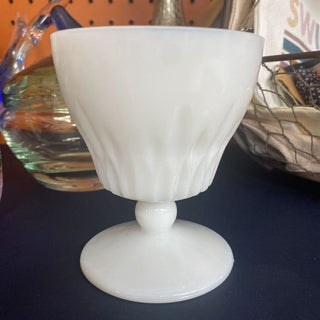 Milk Glass Pudding Cup