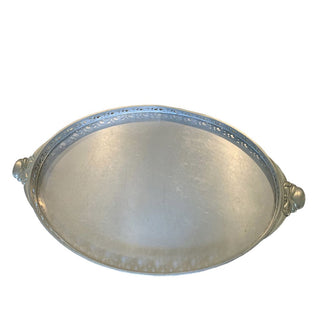 Vintage Royal Holland Pewter Serving Tray With Handles | 13" x 21.5" | CA