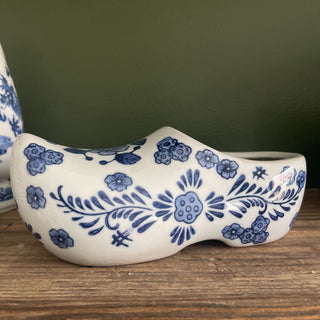 Delft porcelain shoe planter
