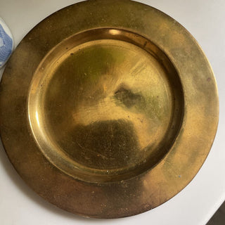 Vintage brass round small tray