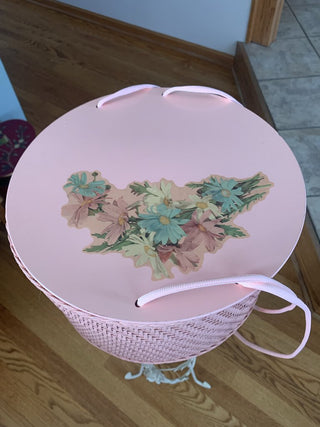 Vintage Princess Sewing Basket w/notions-FIRM