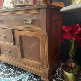 Antique Late Victorian Eastlake Washstand/CabinetChest/ Dresser - 33"W x 17"D x 31"T