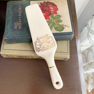 Vintage Pie Server with Gold Leafing | 9.25" | CA