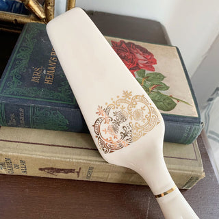 Vintage Pie Server with Gold Leafing | 9.25" | CA