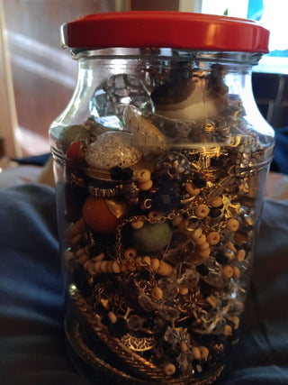 Broken Jewels Jar (Crafts?)