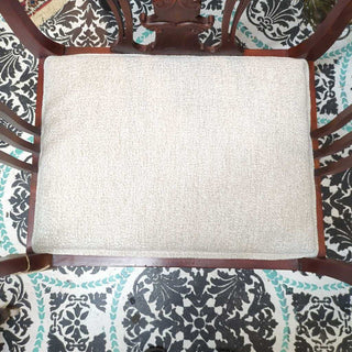Newly upholstered, Antique Saddle Chair