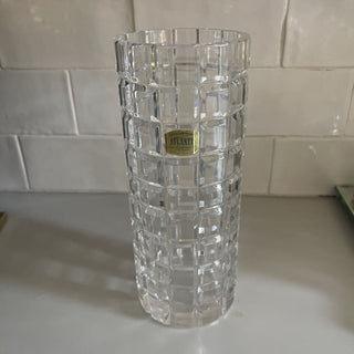 Rare Atlantis Crystal bamboo cut crystal Vase FIRM
