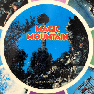 Vintage Magic Mountain Souvenir Plate 9.5"