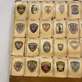 Cook County Law Enforcement Trading Cards AS IS - 24" x 18"