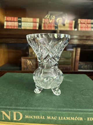 Crystal Footed Bud Vase