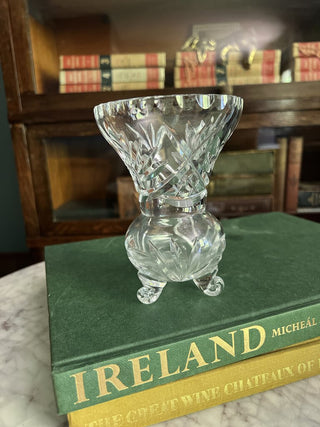 Crystal Footed Bud Vase