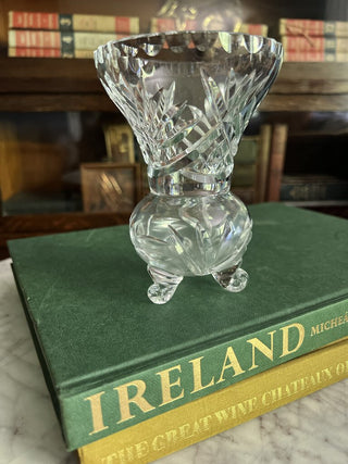 Crystal Footed Bud Vase