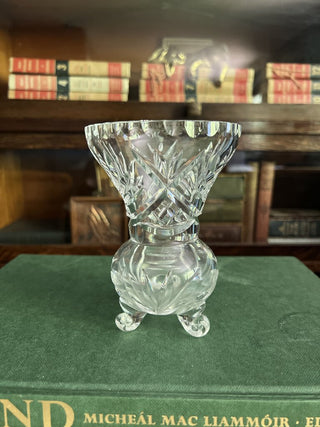 Crystal Footed Bud Vase