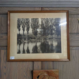 1938 F.R Bures photograph pond, Kodiak framed