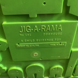Vintage Jig-a-Rama Doghouse Puzzle Plastic 10.5x12
