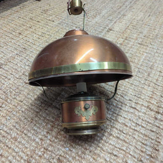 13" Diameter Hanging Brass Lamp AS IS // FIRM