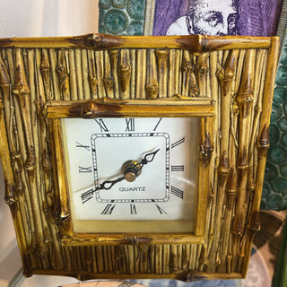 Faux bamboo clock works FIRM