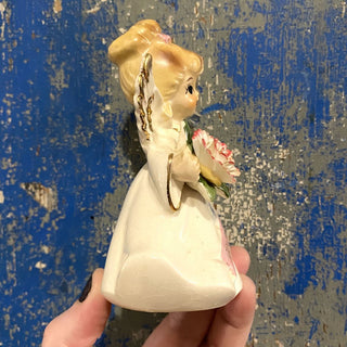 Vtg Lefton Ceramic "January" Angel Made in Japan 4.25x3x2.25