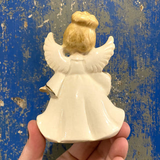 Vtg Lefton Ceramic "January" Angel Made in Japan 4.25x3x2.25