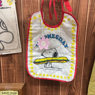 1958 Wednesday Snoopy Bib