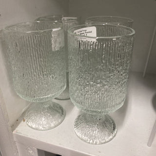 Indiana Glass Footed Glases, set of 4