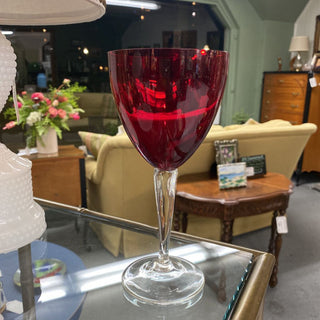 Ruby Red Wine Glasses