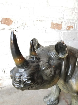 Rhinoceros Statue by Marwal Industries AS-IS