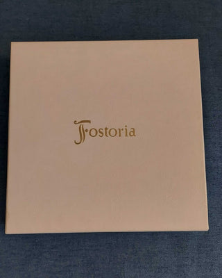 "spirit of '76" American Milestones crystal plate by FOSTORIA 1974. In original velvet lined box and paperwork (T&M) FIRM