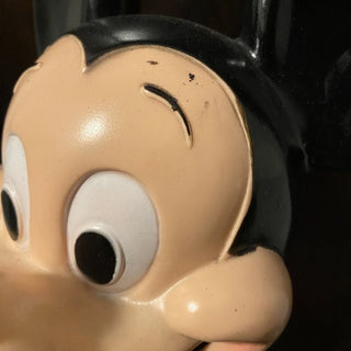 Vintage 1971 Mickey Mouse Head Plastic Coin Bank 10x9x7.5