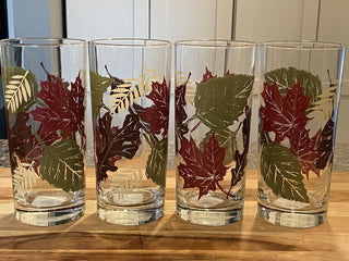 Libbey Autumn Leaves Iced Tea Glasses (Set of 4)