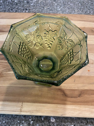 Anchor Hocking Octogonal Pedestal Dish