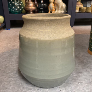 9" Glazed Stoneware Planter