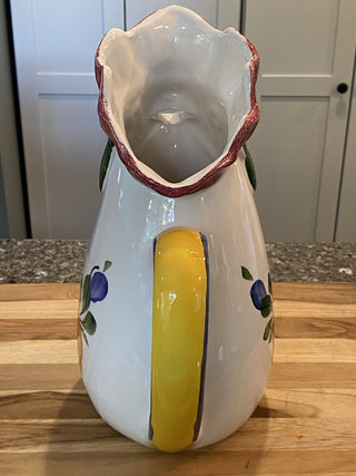 Italian 12" Ceramic Rooster Pitcher