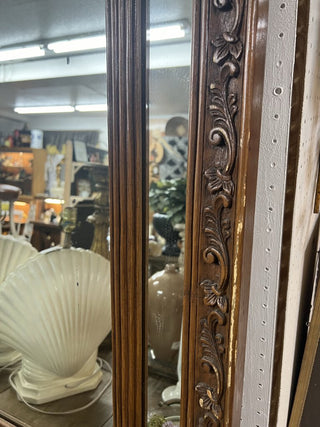 Large Rococo Italian Carved Wood Mirror 52.5" H x 36.25 w