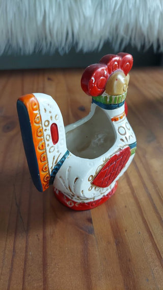 Midcentury folk art rooster creamer by fine quality lego japan FIRM (T&M)