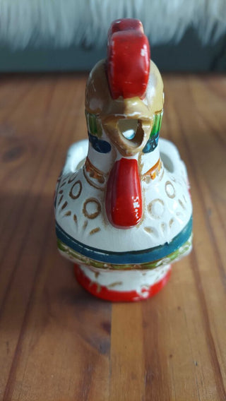 Midcentury folk art rooster creamer by fine quality lego japan FIRM (T&M)